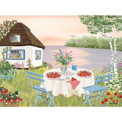 Vissevasse Kort - 15x21 cm - Sweet Strawberries