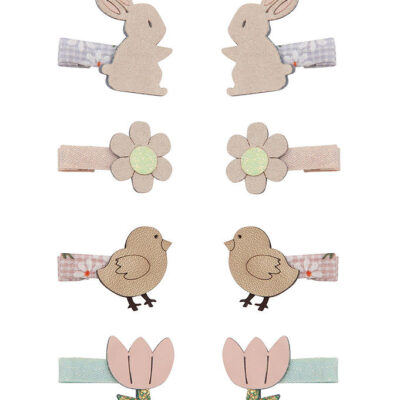 Mimi & Lula Hårclips - 8-pak - 3 cm - Easter
