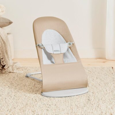 BabyBjörn Balance Soft Skråstol Woven Jersey, Beige/Grå