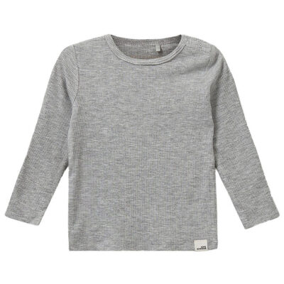 Sofie Schnoor Bluse - Rib - Petriciasb - Gråmeleret