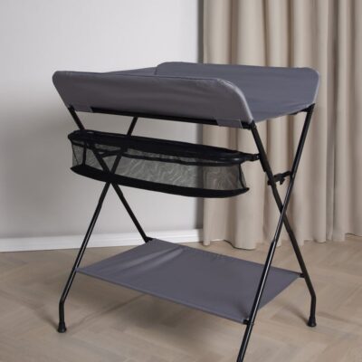 Beemoo CARE Sammenfoldeligt Puslebord, Dark Grey