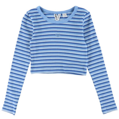 Roxy Bluse - Cropped - Rib - Hey Yeah Yeah - Dazzling Blue Party