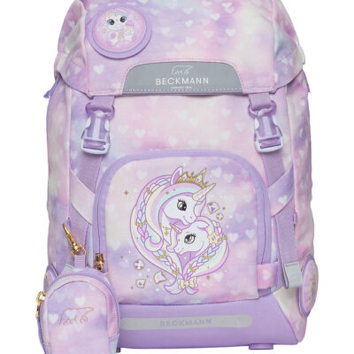 Beckmann Skoletaske - Classic - Unicorn Princess - Lilla