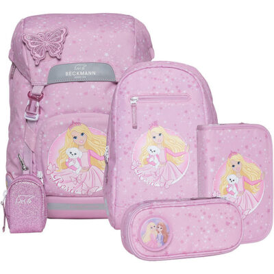 Beckmann Skoletaskesæt - Classic - Rosie - Pink