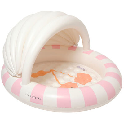 SunnyLife Badebassin m. Skygge - 120x104 cm - Cotton Candy - Che
