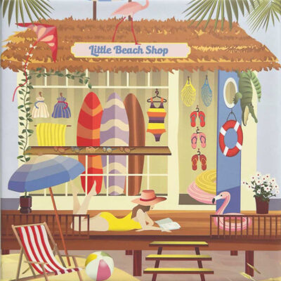 Vissevasse Puslespil - 15x21 cm - 150 Brikker - Little Beach Sho