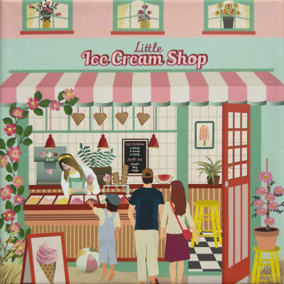 Vissevasse Puslespil - 15x21 cm - 150 Brikker - Little Ice Cream