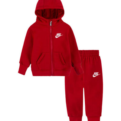 Nike Sweatsæt - Cardigan/Sweatpants - Gym Red