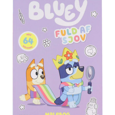 Forlaget Gyldendal Malebog - Bluey - Fuld Af Sjov