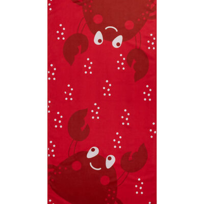 Swim Essentials Håndklæde - Microfiber - 135x65 cm - Red Crab