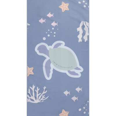Swim Essentials Håndklæde - Microfiber - 135x65 cm - Turtle
