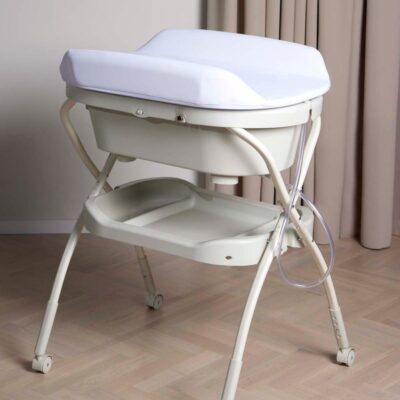 Beemoo CARE Flex Puslebord med Badekar, Soft Beige