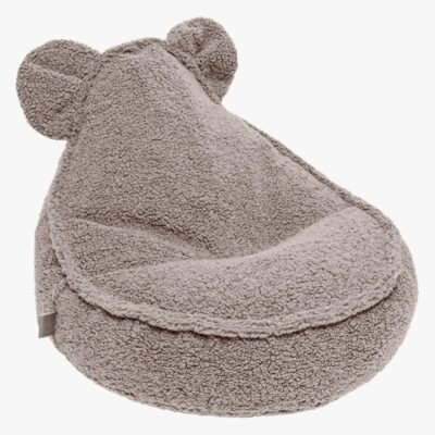 Meowbaby Bearly Sækkestol Teddy, Lysegrå, Børnemøbler, Indretning børneværelse