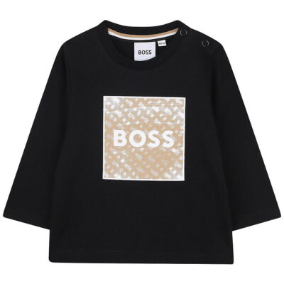 BOSS Bluse - Sort m. Print