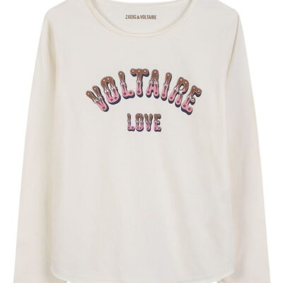Zadig & Voltaire Bluse - Off White m. Print