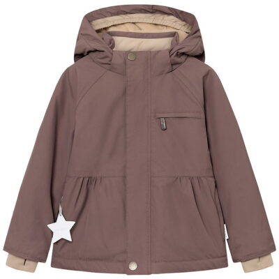 Mini A Ture Vinterjakke - MatBriddine Fleece - Peppercorn Plum