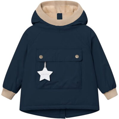 Mini A Ture Vinterjakke - MatBaby Wen Fleece Anorak - Outer Spac
