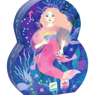 Djeco Puslespil - Ella The Mermaid - 36 Brikker