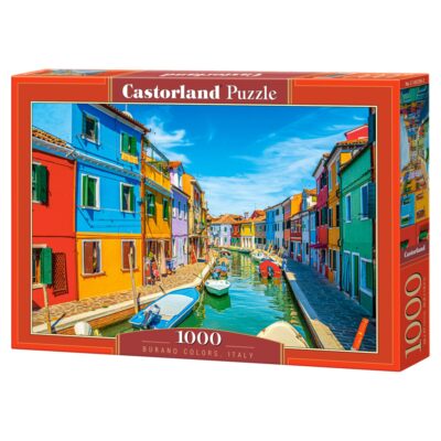 Puslespil med Burano kanal - 1000 brikker