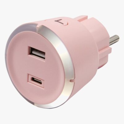 CAPiDi USB Oplader / Timer A+C, Pink