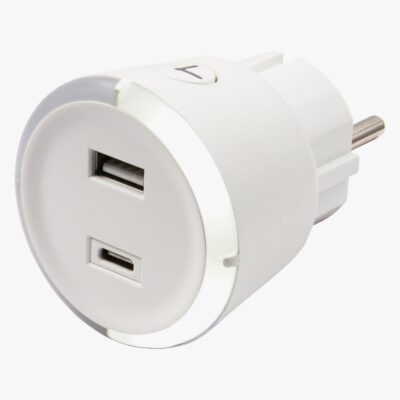 CAPiDi USB Oplader / Timer A+C, White