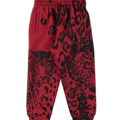 Dolce & Gabbana Sweatpants - Animalier - Rød Leo