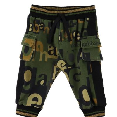 Dolce & Gabbana Sweatpants - Reborn To Live - Armygrøn m. Print