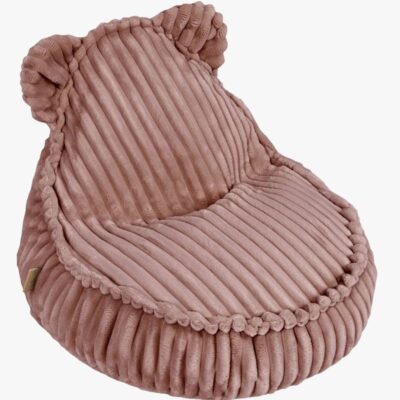 Meowbaby Churros Sækkestol Teddy, Ruby Chocolate Pink, Børnemøbler, Indretning børneværelse