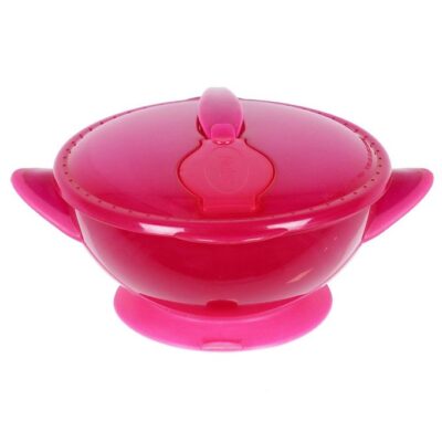 Nuby Skål m. Ske - Pink