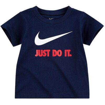Nike T-shirt - Swoosh - Obsidian/University Red