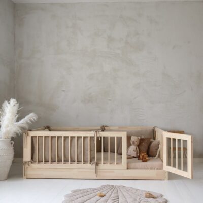 Minitude JULIAN Junior-/Montessori-seng 100x200, Natur