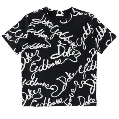 Dolce & Gabbana T-shirt - DNA - Sort/Hvid