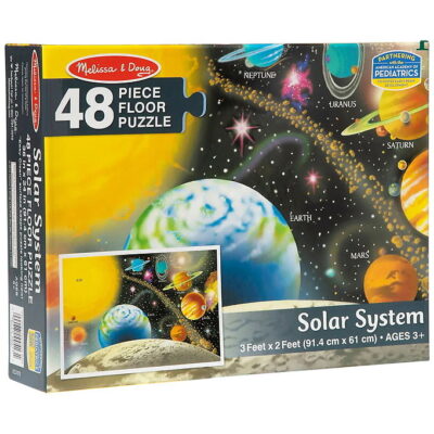 Melissa & Doug Gulvpuslespil - 48 Brikker - Solsystemet