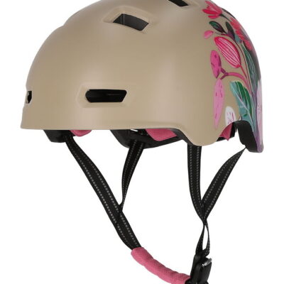 Crazy Safety Cykelhjelm - Rampage Flower - M - Sand