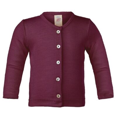 Engel Cardigan - Uld/Silke - Orchidee