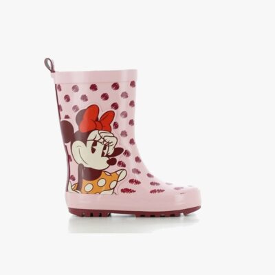 Disney Minnie Mouse Gummistøvler, Pink/Burgundy, 25