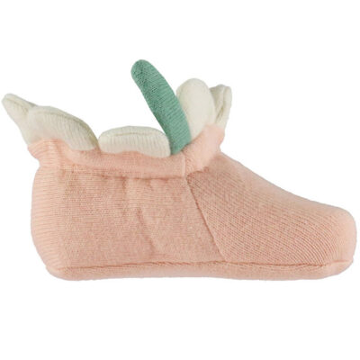 Meri Meri Futter - Peach Daisy Baby Booties