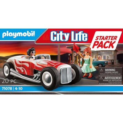 Playmobil City Life - Starter Pack Hot Rod - 71078 - 20 Dele
