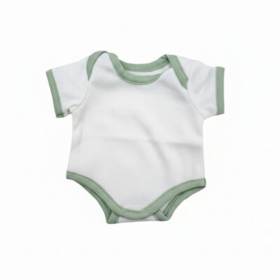 Legebyen - Dukketøj 32-37 cm - Body i hvid