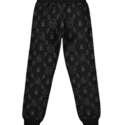 Philipp Plein Sweatpants - Monogram - Sort m. Print