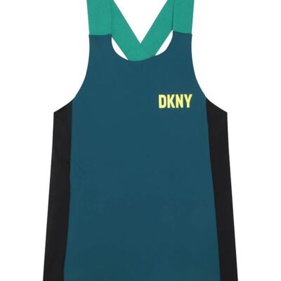 DKNY Træningstop - Petroleumsblå/Sort