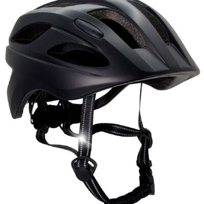 Crazy Safety - Cykelhjelm til voksne - Mat sort (54-59cm)