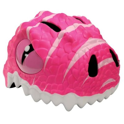 Crazy Safety - Cykelhjelm til børn - Pink dino (49-55 cm)