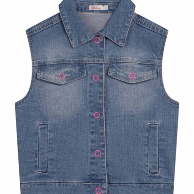 Billieblush Denimvest - Double Stone+Bleach