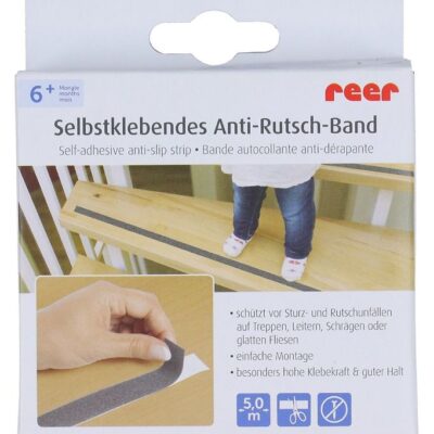 Reer Anti-skridbeskyttelse Taperulle 5m, Sort