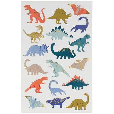 Meri Meri Tatoveringer - Dinosaurs Tattoo Sheet