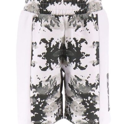 EA7 Sweathorts - Hvid/Sort m. Camouflage