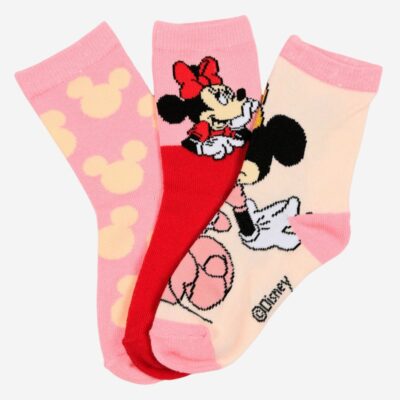 Disney Minnie Mouse Strømper 3-pak, Multifarvet, 23-26