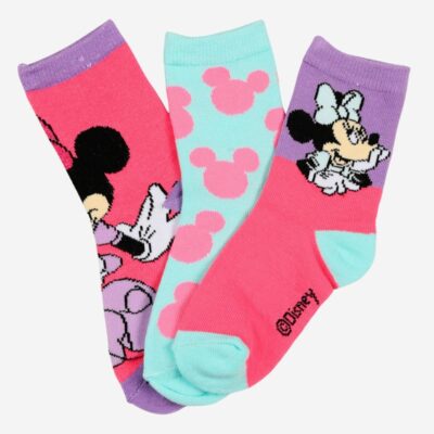 Disney Minnie Mouse Strømper 3-pak, Multifarvet, 27-30
