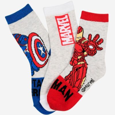 Marvel Avengers Strømper 3-pak, Multifarvet, 23-26